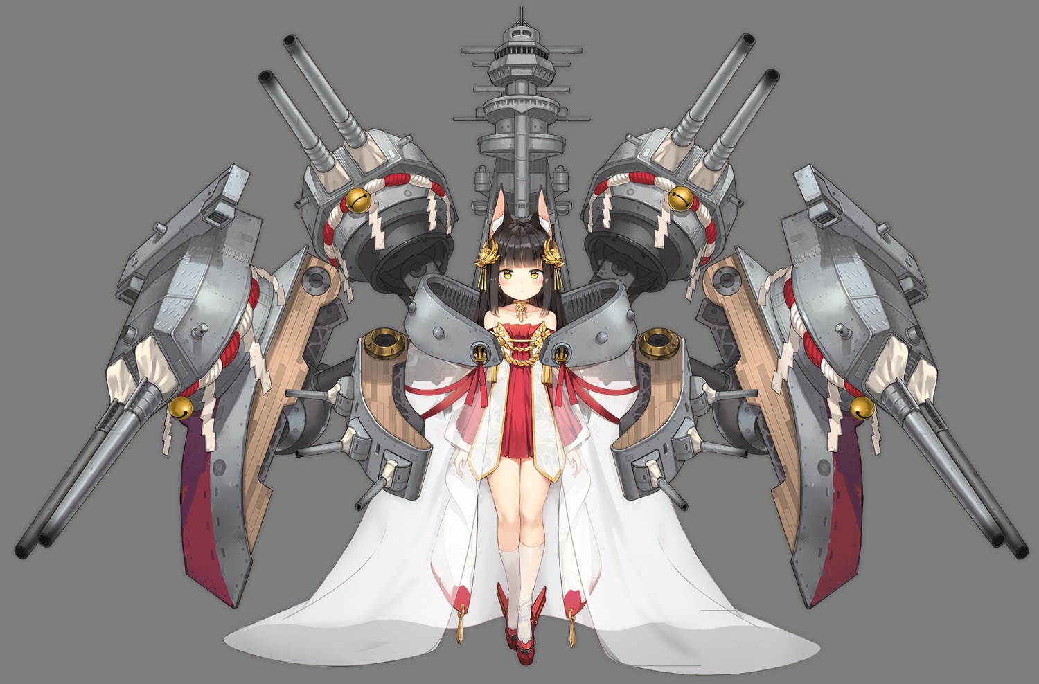 animal_ears, azur_lane, boqboq, nagato_(azur_lane), see_through, transparent_png