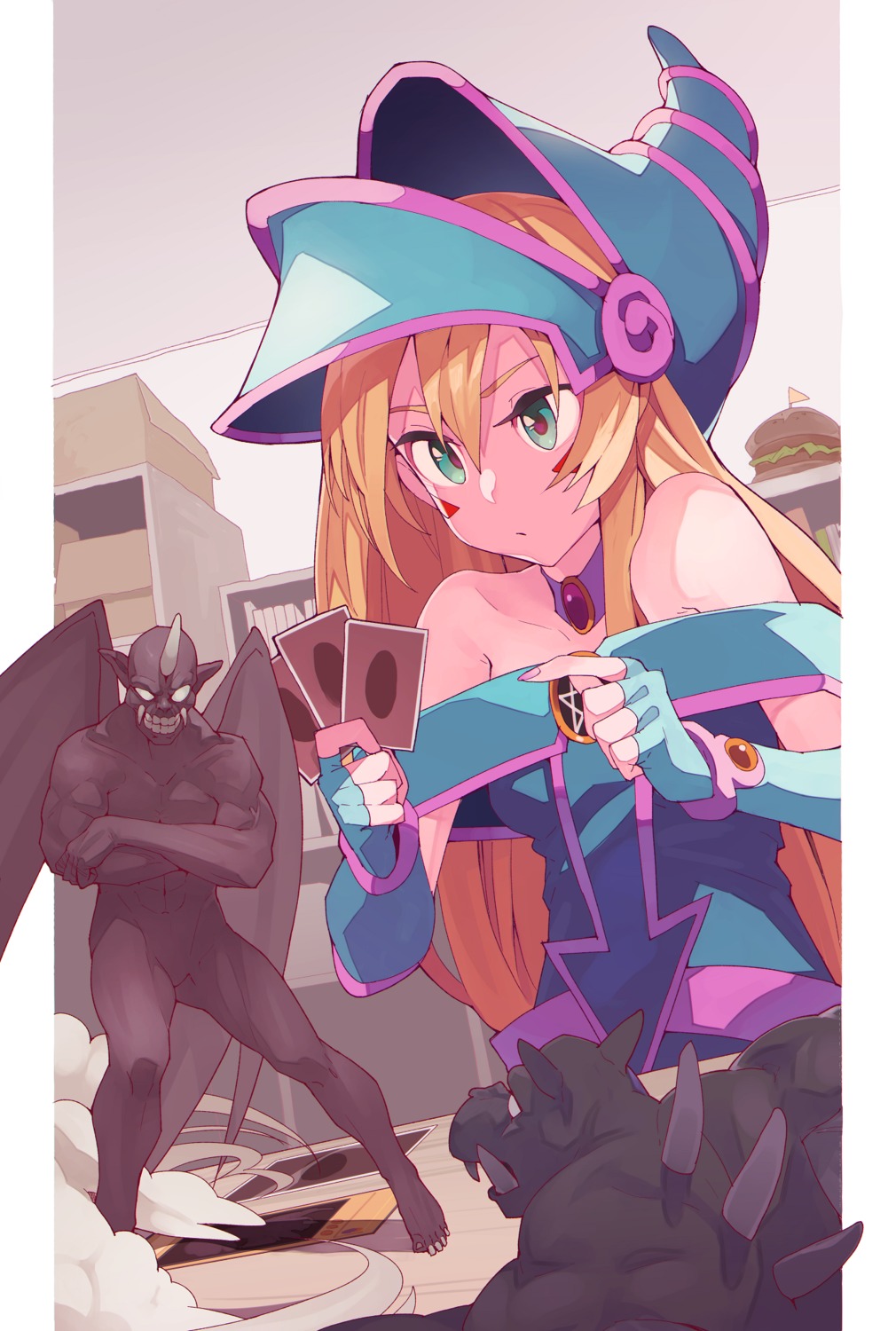 armor, dark_magician_girl, kamameshi_gougoumaru, monster, yugioh