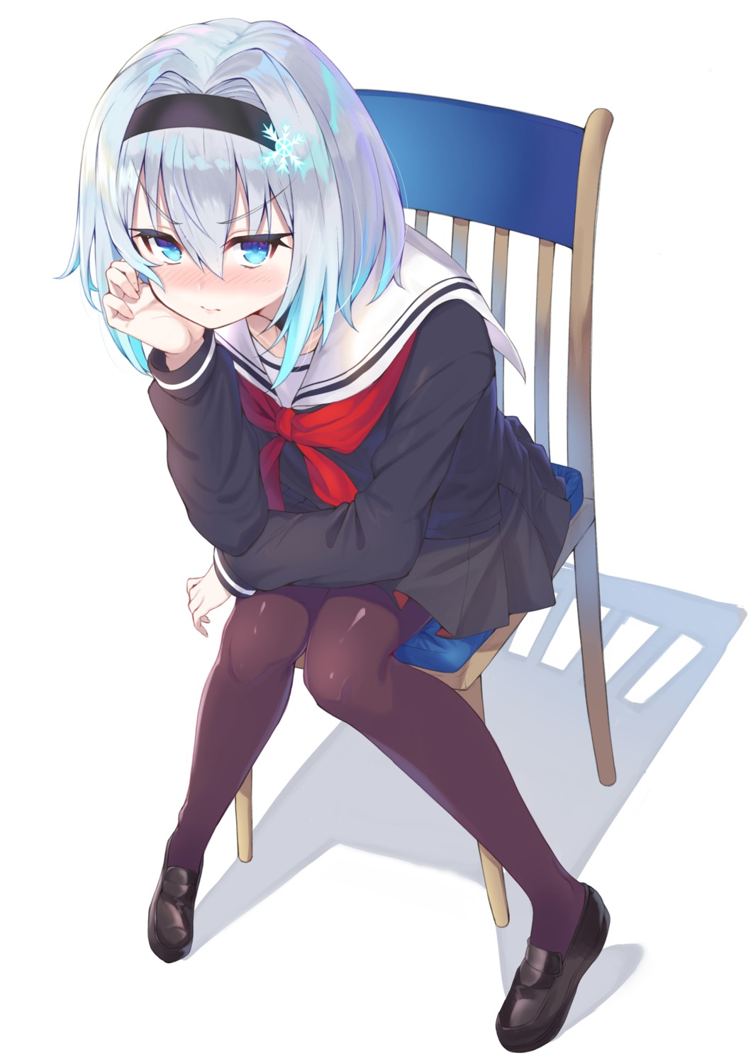 joker_(tomakin524), pantyhose, ryuuou_no_oshigoto!, seifuku, sora_ginko