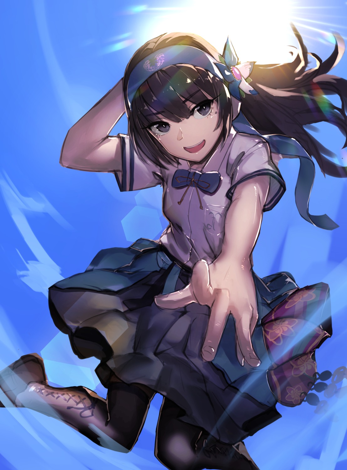 aoi_ch., fixro2n, fuji_aoi, seifuku, thighhighs