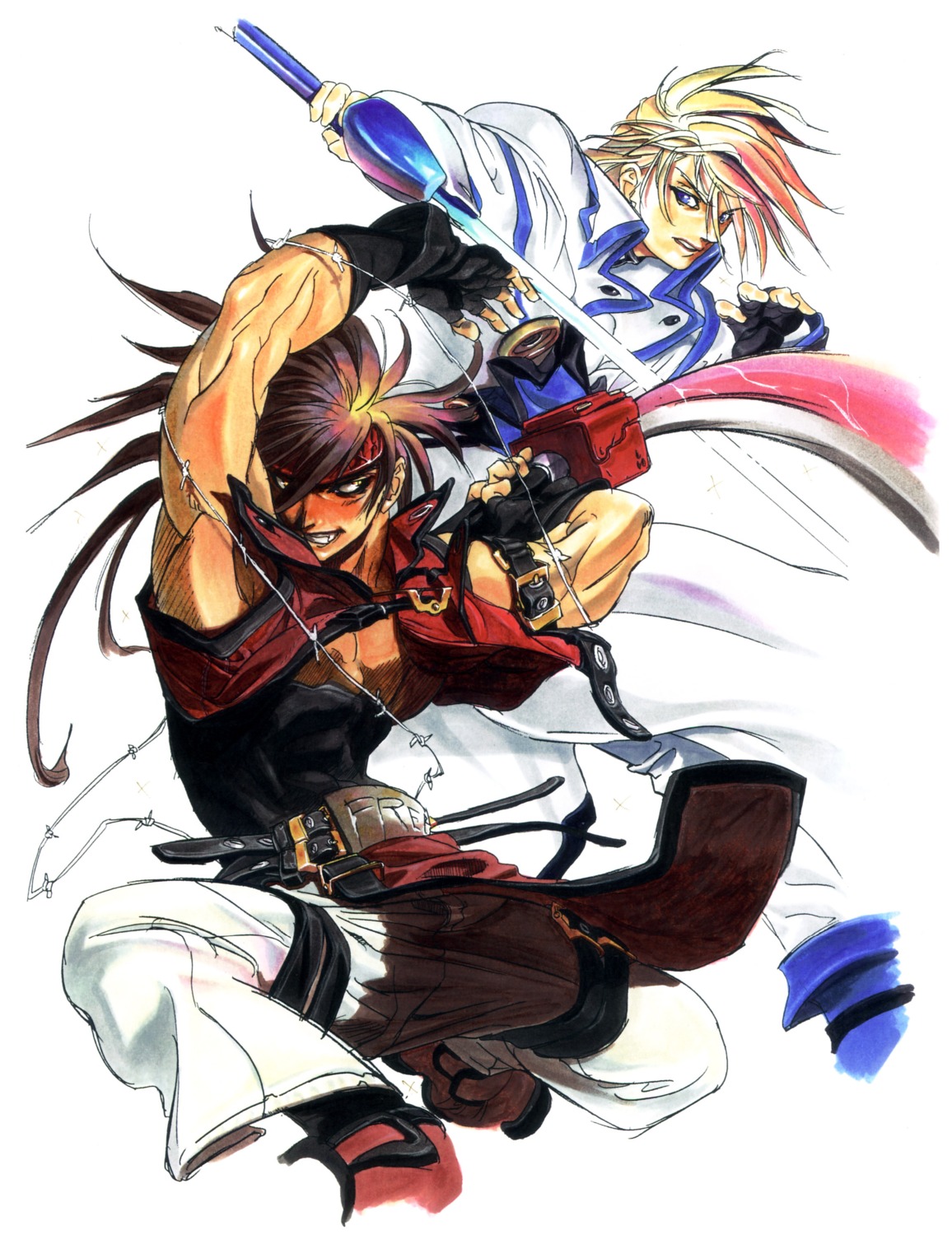 guilty_gear, ky_kiske, male, sol_badguy