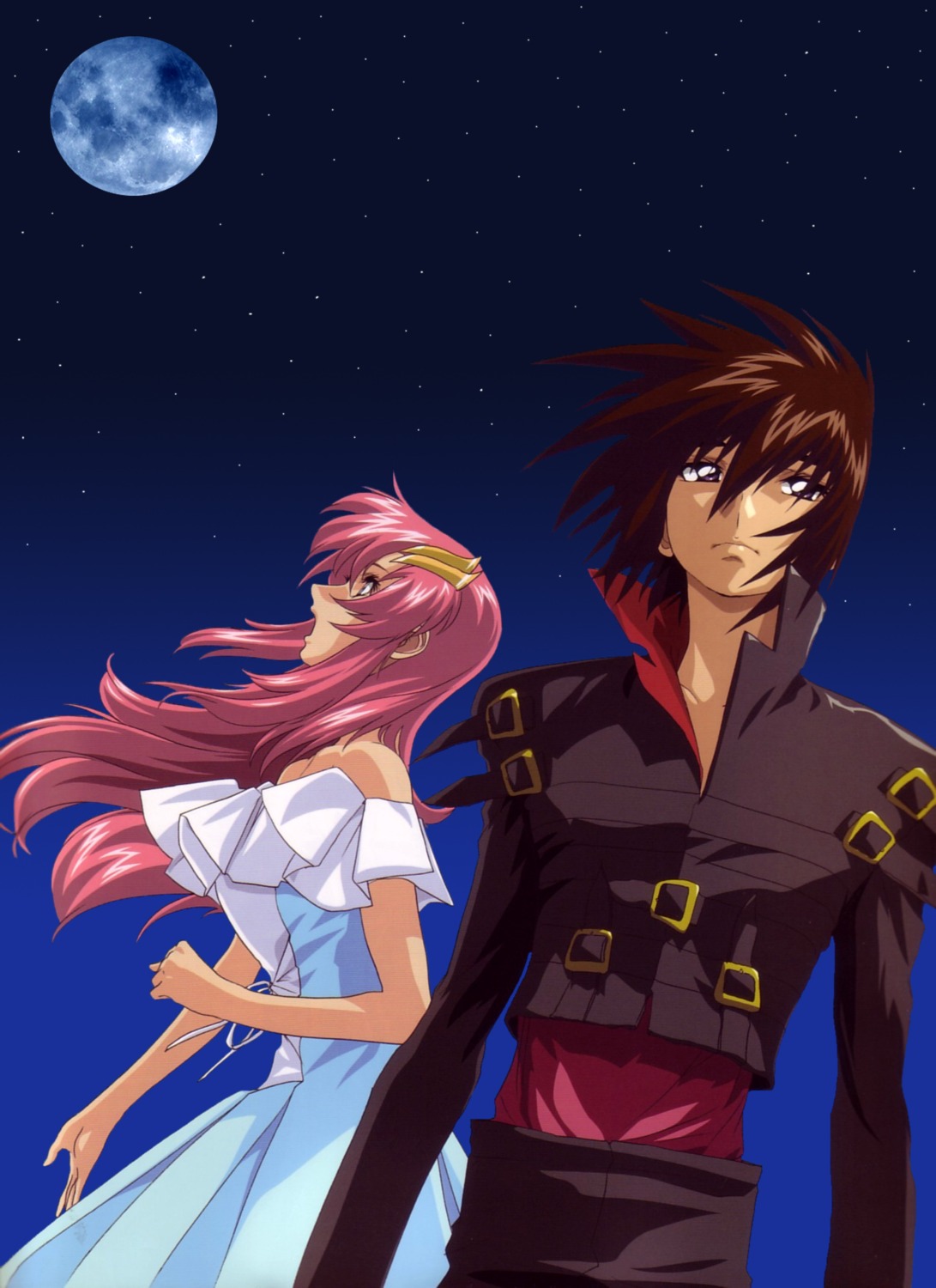 dress, gundam, gundam_seed, gundam_seed_destiny, hirai_hisashi, kira_yamato, lacus_clyne