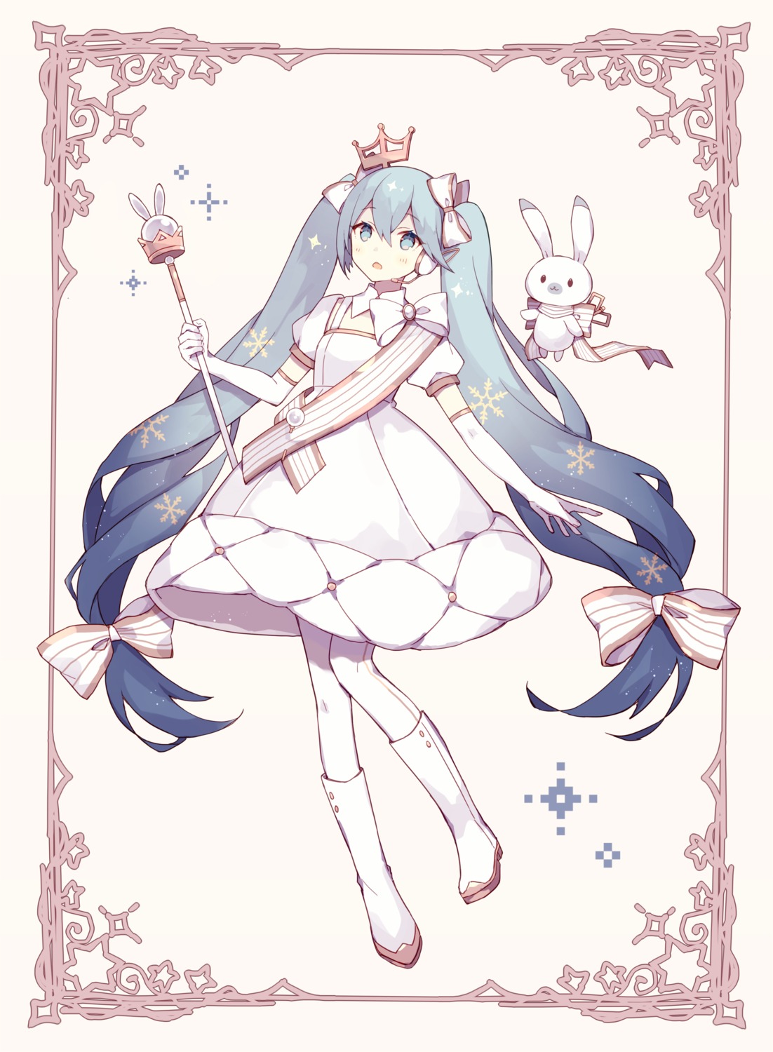 dress, hatoichi_reno, hatsune_miku, pantyhose, vocaloid, yuki_miku