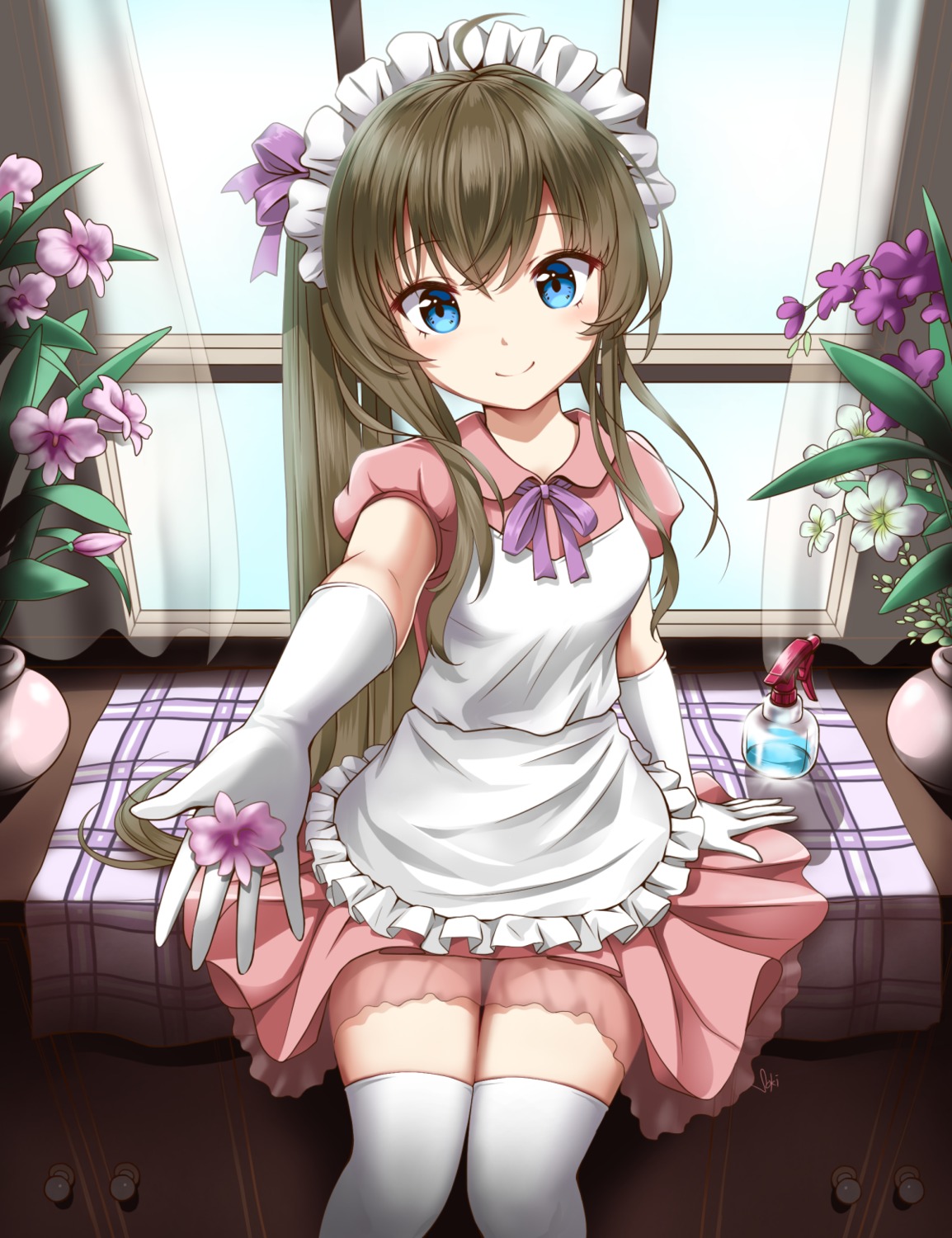 maid, see_through, sony_kisaragi, thighhighs