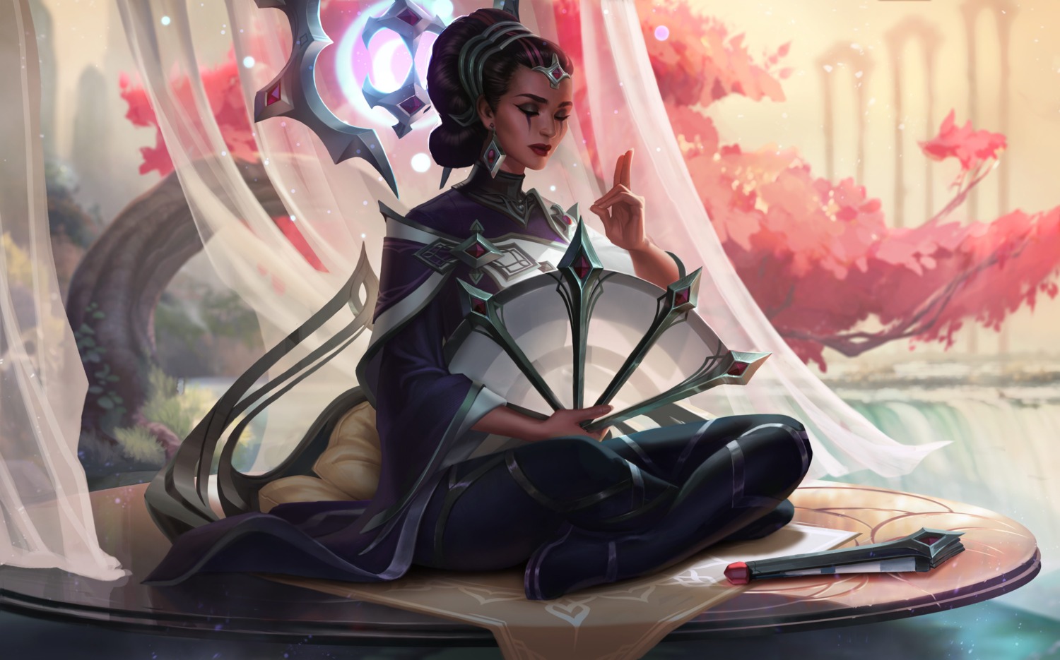 karma_(league_of_legends), league_of_legends, tagme, weapon