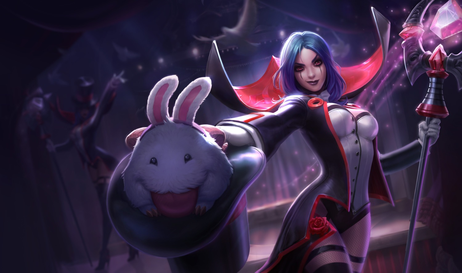 fishnets, league_of_legends, leblanc, pantyhose, tagme, weapon
