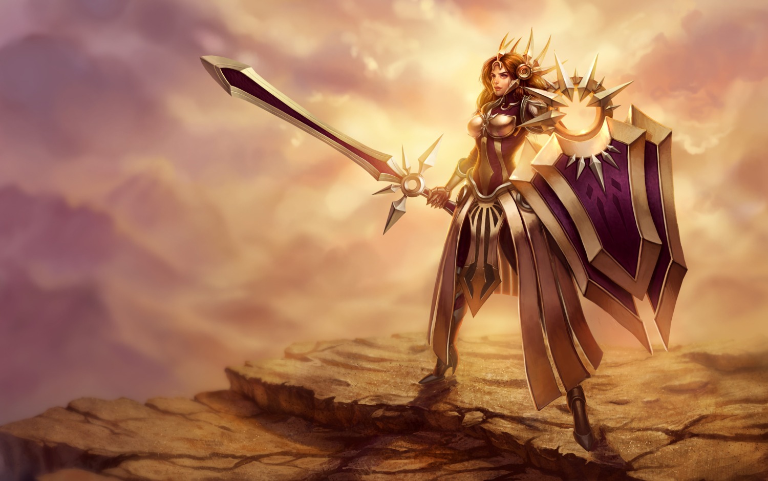 armor, heels, league_of_legends, leona_(league_of_legends), sword, tagme, weapon