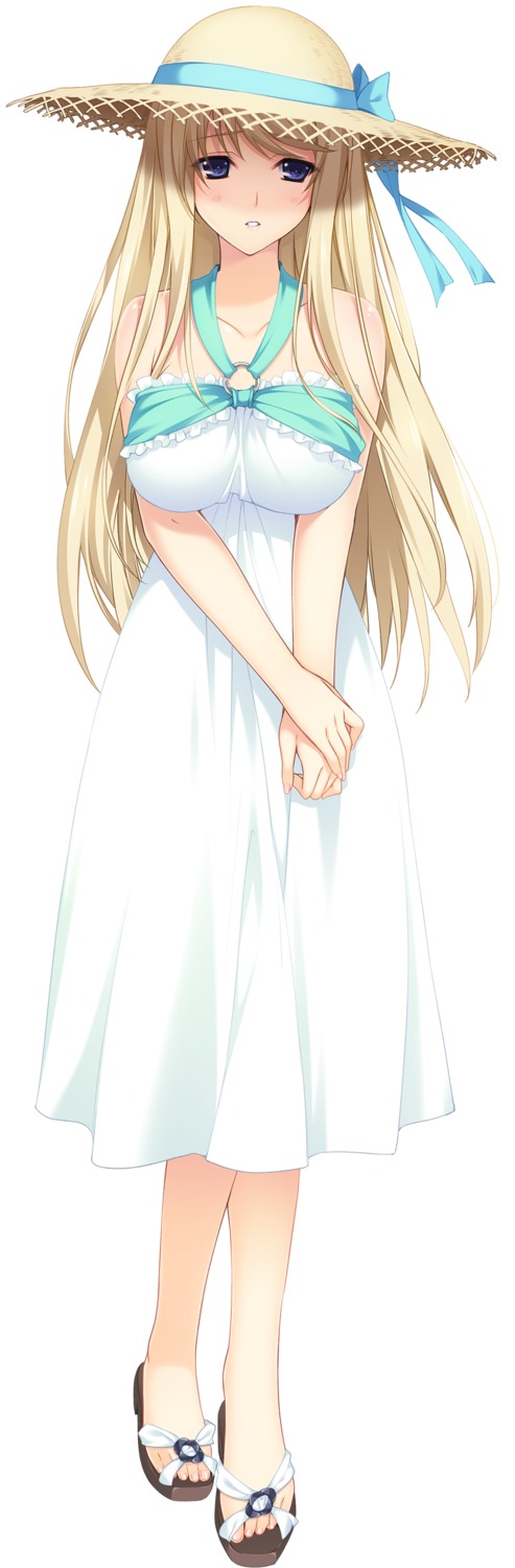 dress, hibiki_works, iizuki_tasuku, lovely_x_cation_2, no_bra, summer_dress, yoshinoya_seine