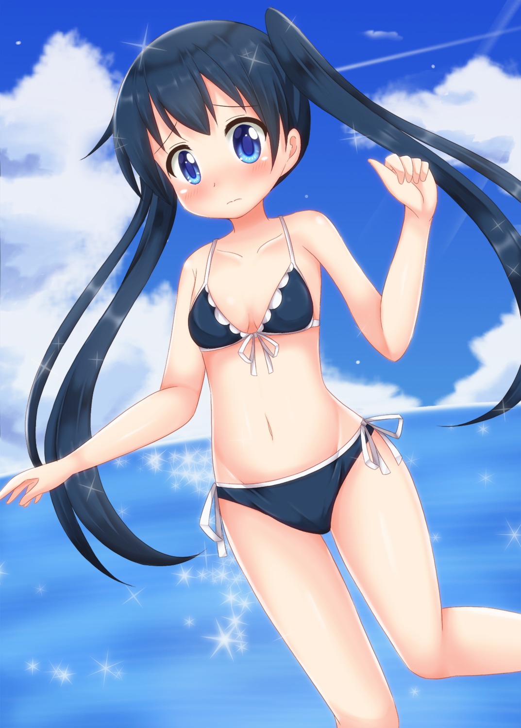 bikini, cleavage, kin-iro_mosaic, komichi_aya, minato_ojitan, swimsuits