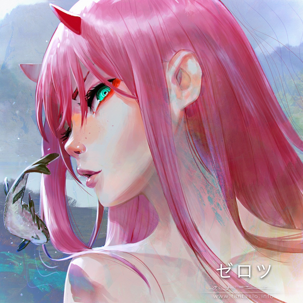 darling_in_the_franxx, horns, oliver_wetter, zero_two_(darling_in_the_franxx)