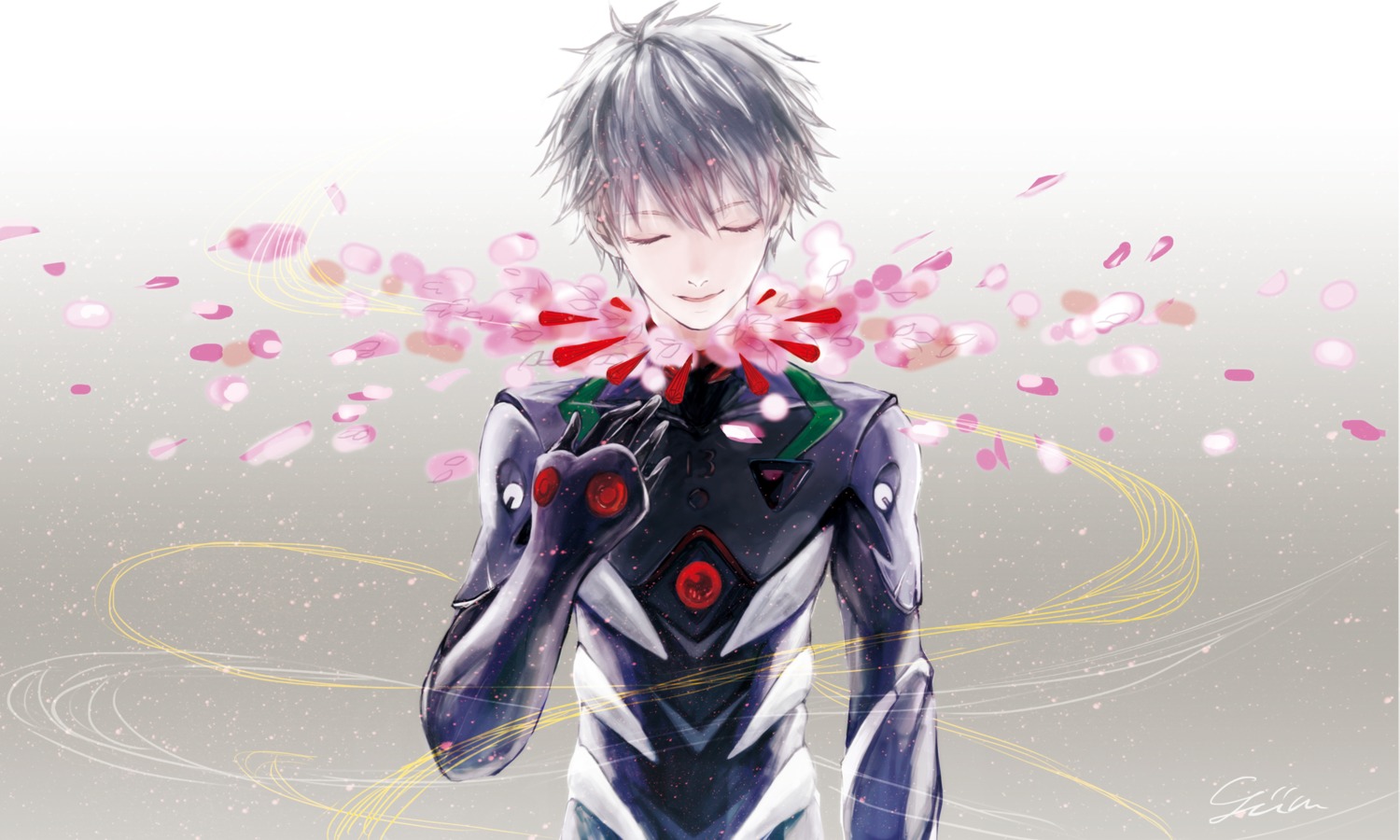 bodysuit, male, nagisa_kaworu, neon_genesis_evangelion, yüm