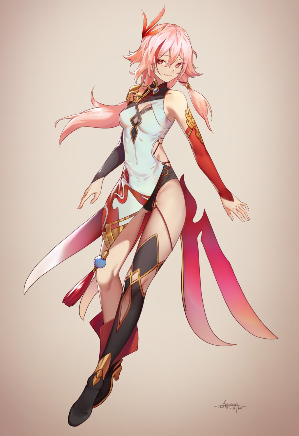 anson_(13686564308), benghuai_xueyuan, chinadress, cleavage, fu_hua, heels, honkai_impact, thighhighs