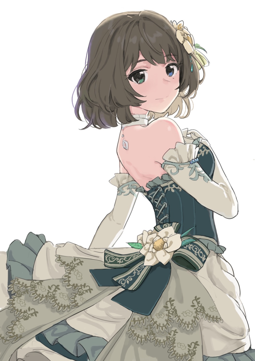 dress, ezusa, heterochromia, takagaki_kaede, the_idolm@ster, the_idolm@ster_cinderella_girls