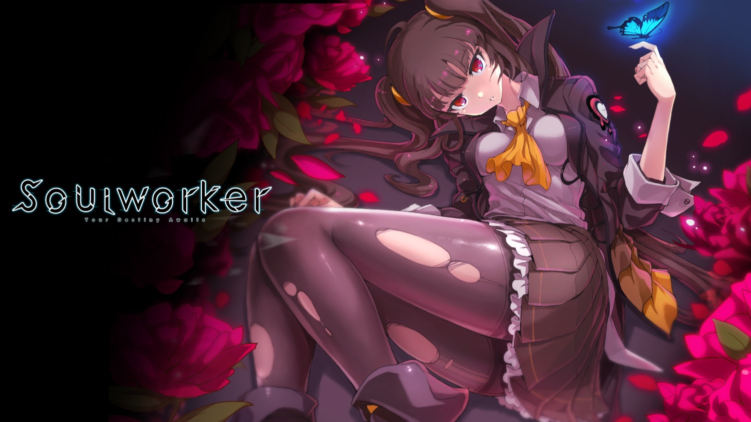 lily_bloomerchen, pantyhose, soul_worker, tagme, torn_clothes, wallpaper