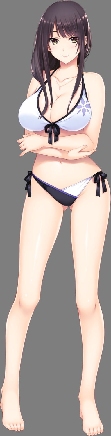 bikini, cleavage, hibiki_works, iizuki_tasuku, kisaragi_maaya, onee-chan_no_yuuwaku, swimsuits, transparent_png