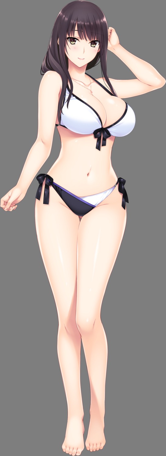 bikini, cleavage, hibiki_works, iizuki_tasuku, kisaragi_maaya, onee-chan_no_yuuwaku, swimsuits, transparent_png