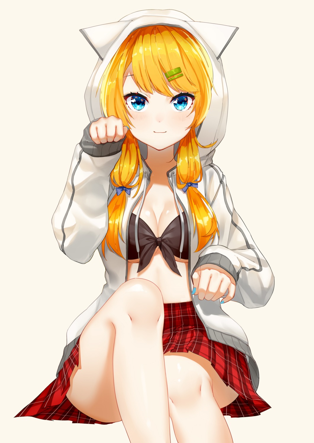 bikini_top, cleavage, ihachisu, open_shirt, swimsuits