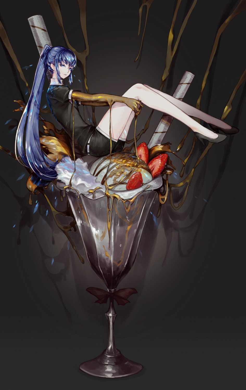heels, houseki_no_kuni, lapis_lazuli_(houseki_no_kuni), phosphophyllite, softmode