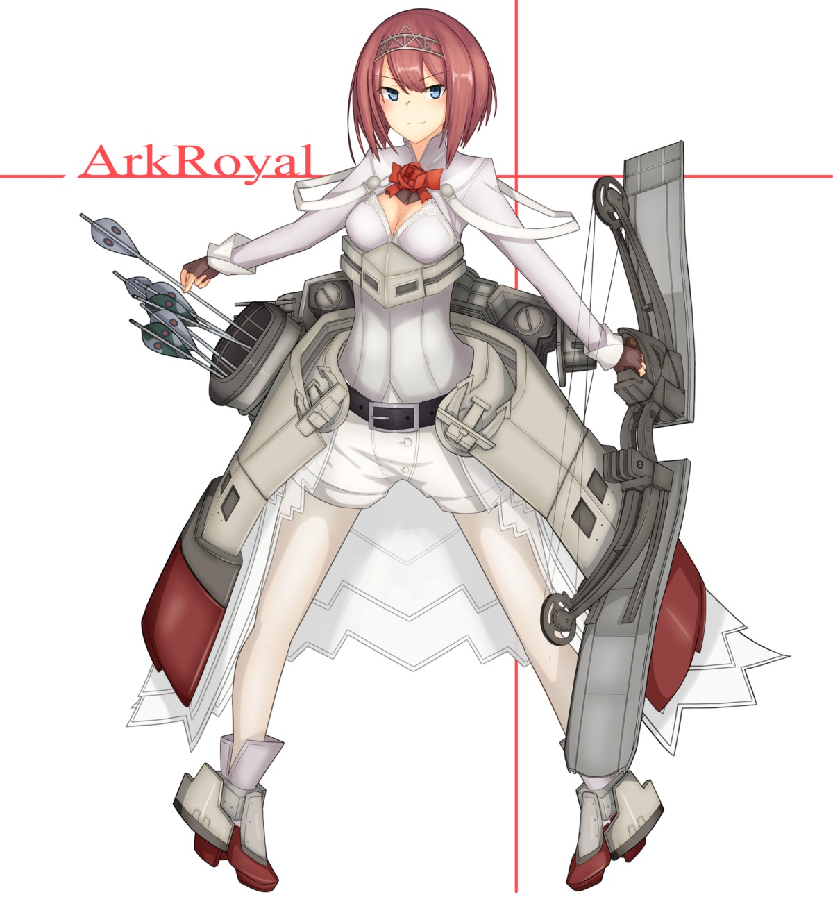 ark_royal_(kancolle), cleavage, kantai_collection, pantyhose, weapon, yuubokumin
