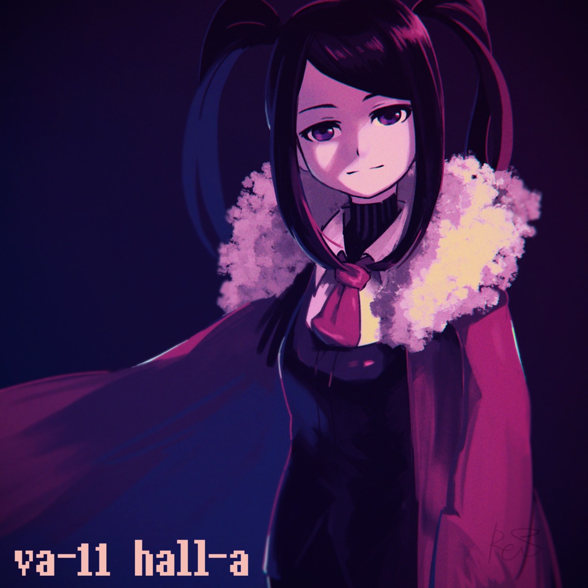 dress, julianne_stingray, reiesu_(reis), sweater, va-11_hall-a