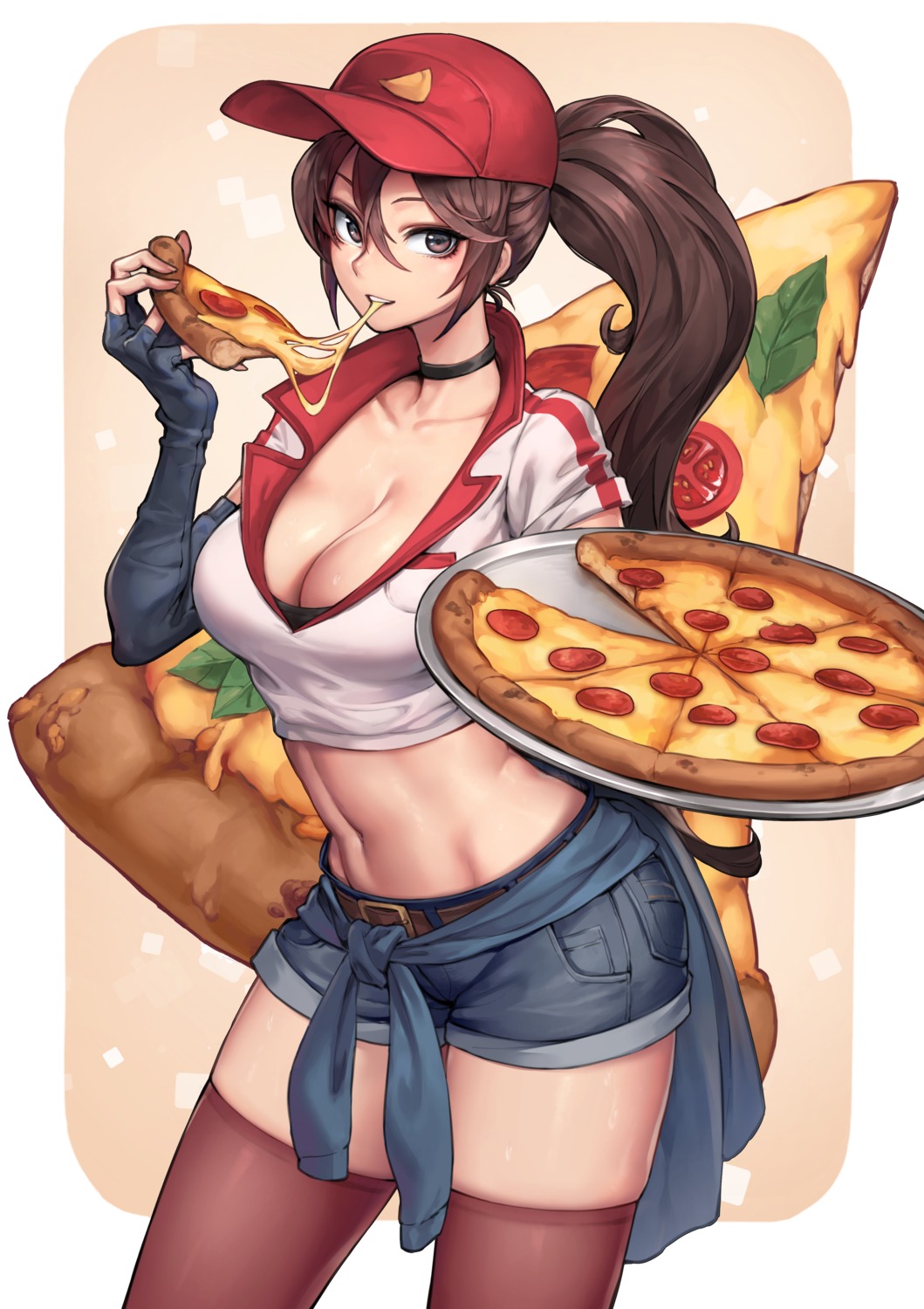 cleavage, league_of_legends, oopartz_yang, sivir, thighhighs