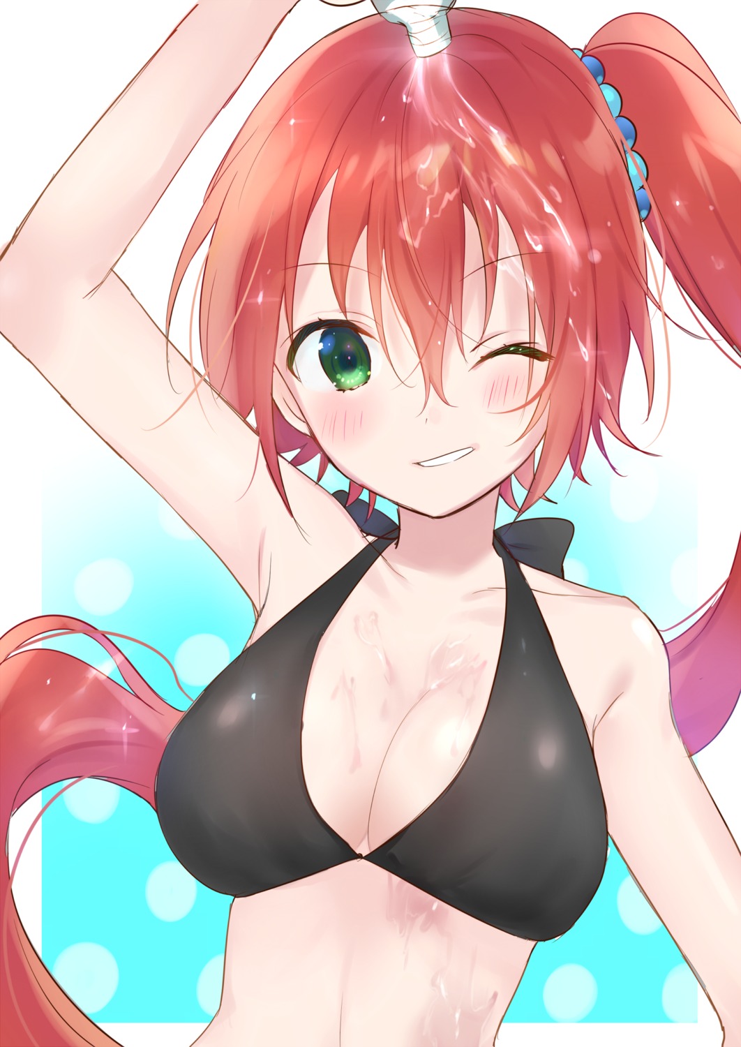 bikini_top, cleavage, kakizato_shinano, swimsuits, wet