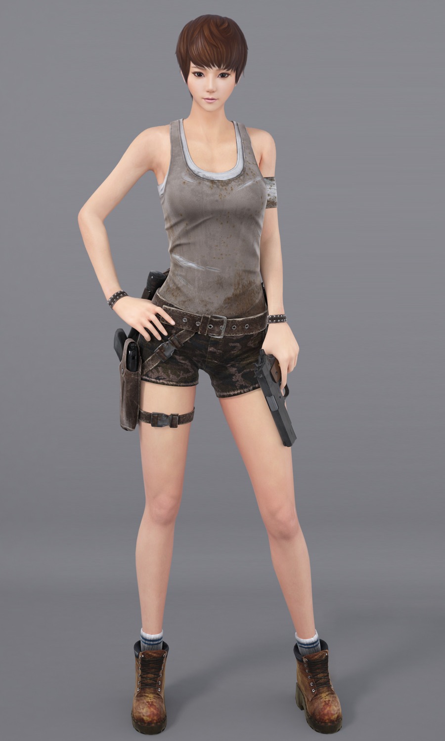 bandages, cg, garter, gun, heels, sudden_attack, tagme