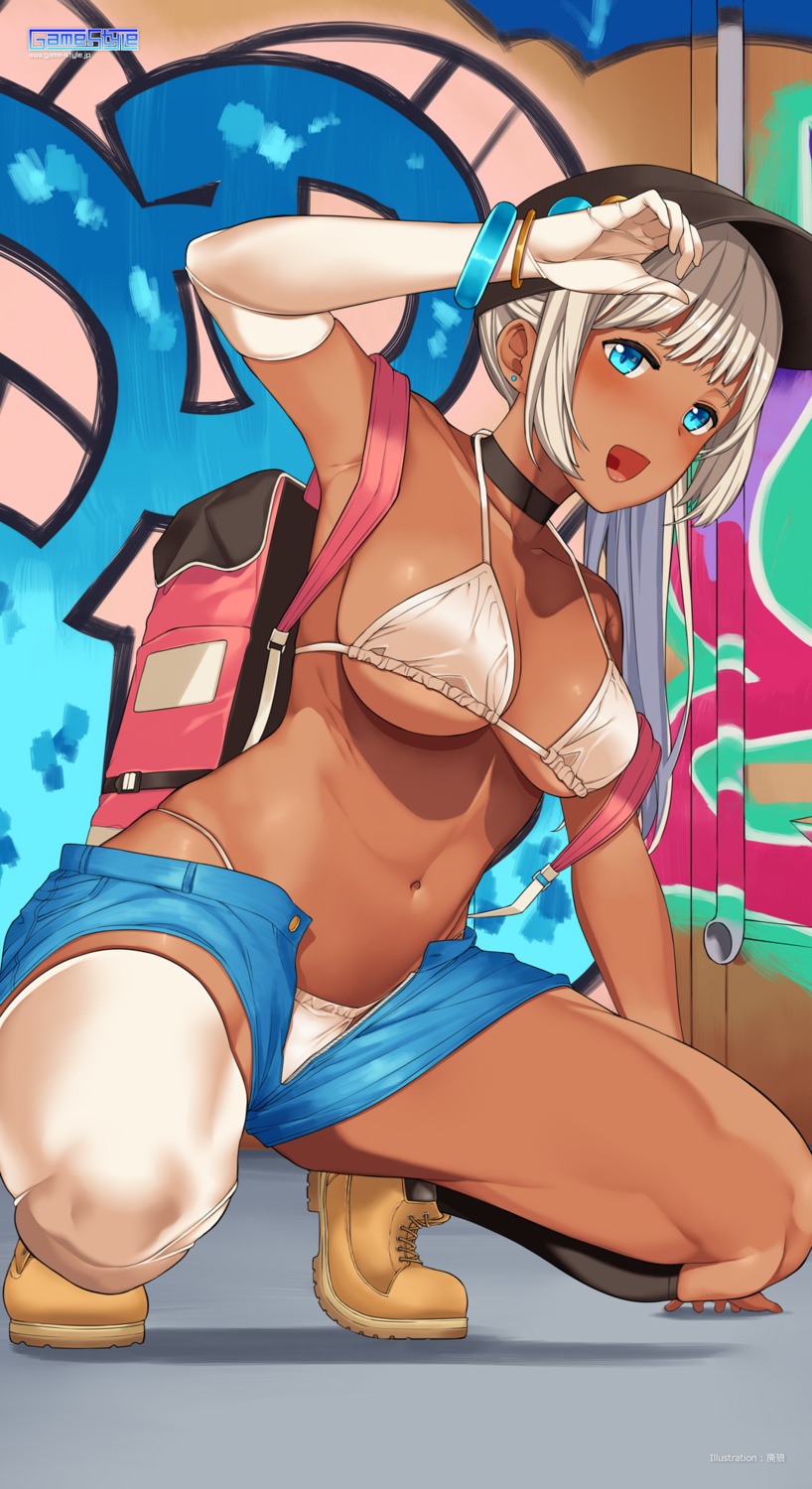 bikini, cleavage, game-style, hai_ookami, swimsuits, thighhighs, underboob