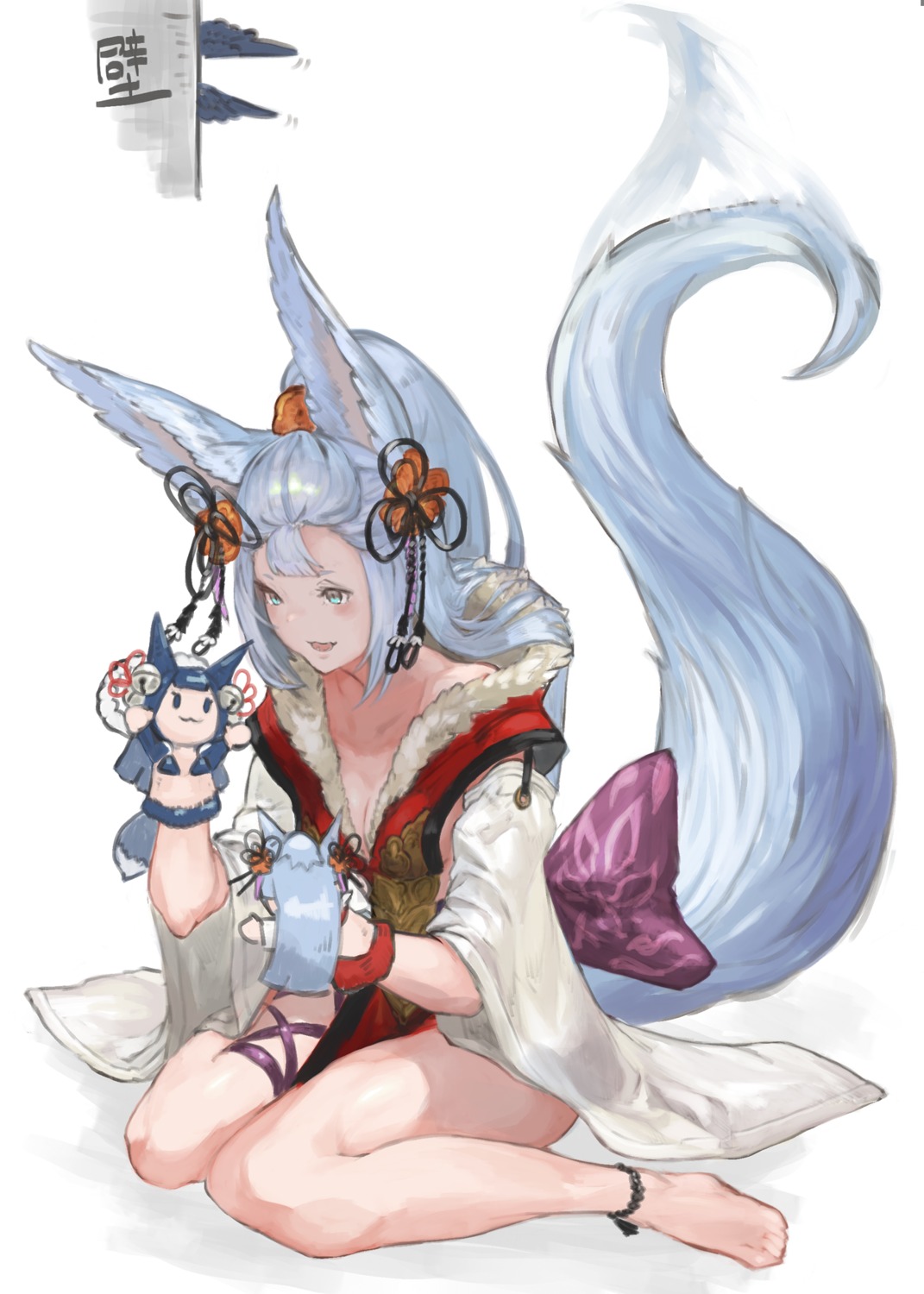 animal_ears, cleavage, granblue_fantasy, n9+, socie_(granblue_fantasy), tail