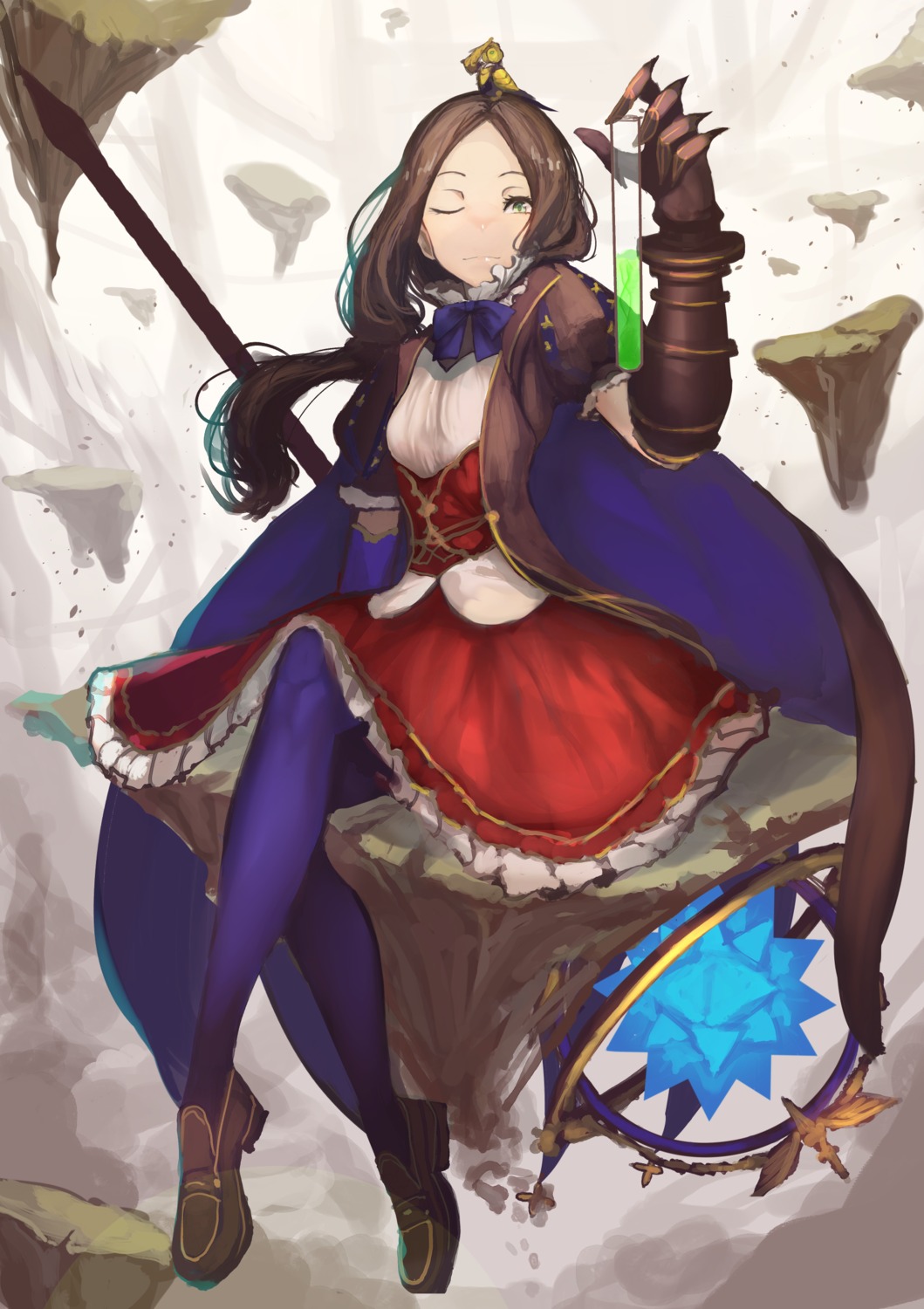 armor, fate/grand_order, leonardo_da_vinci_(fate), pantyhose, ton_(artist), weapon
