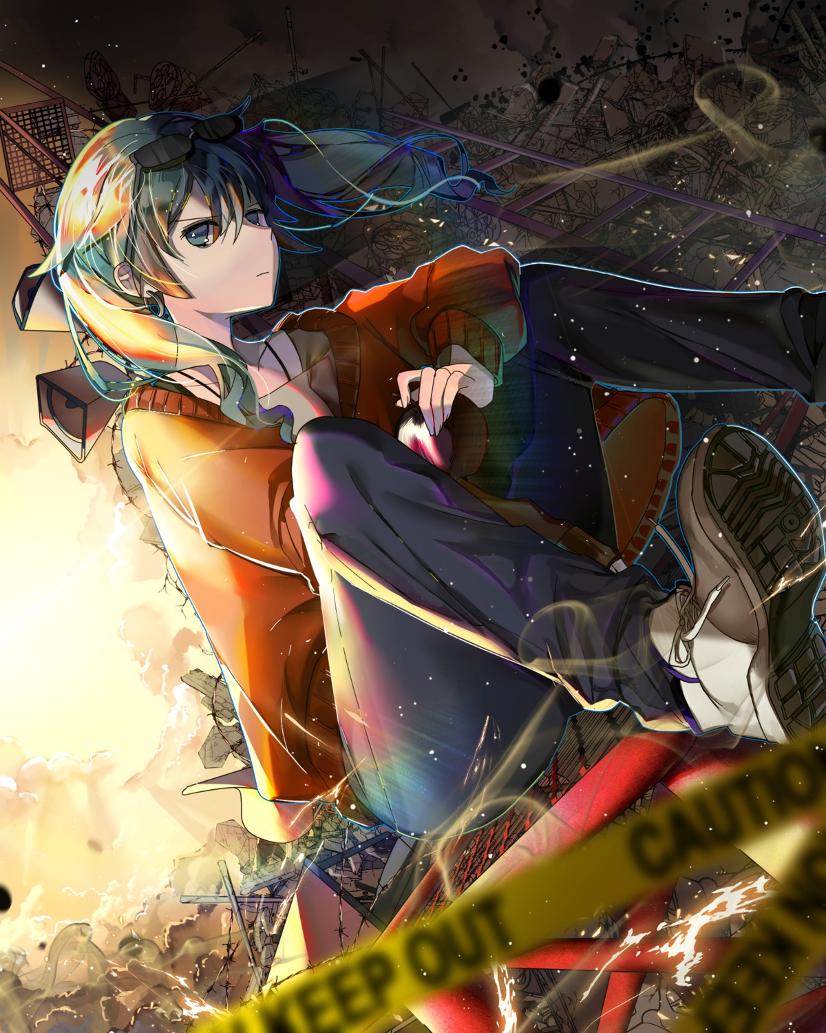 hatsune_miku, mo:oku, suna_no_wakusei_(vocaloid), sweater, vocaloid
