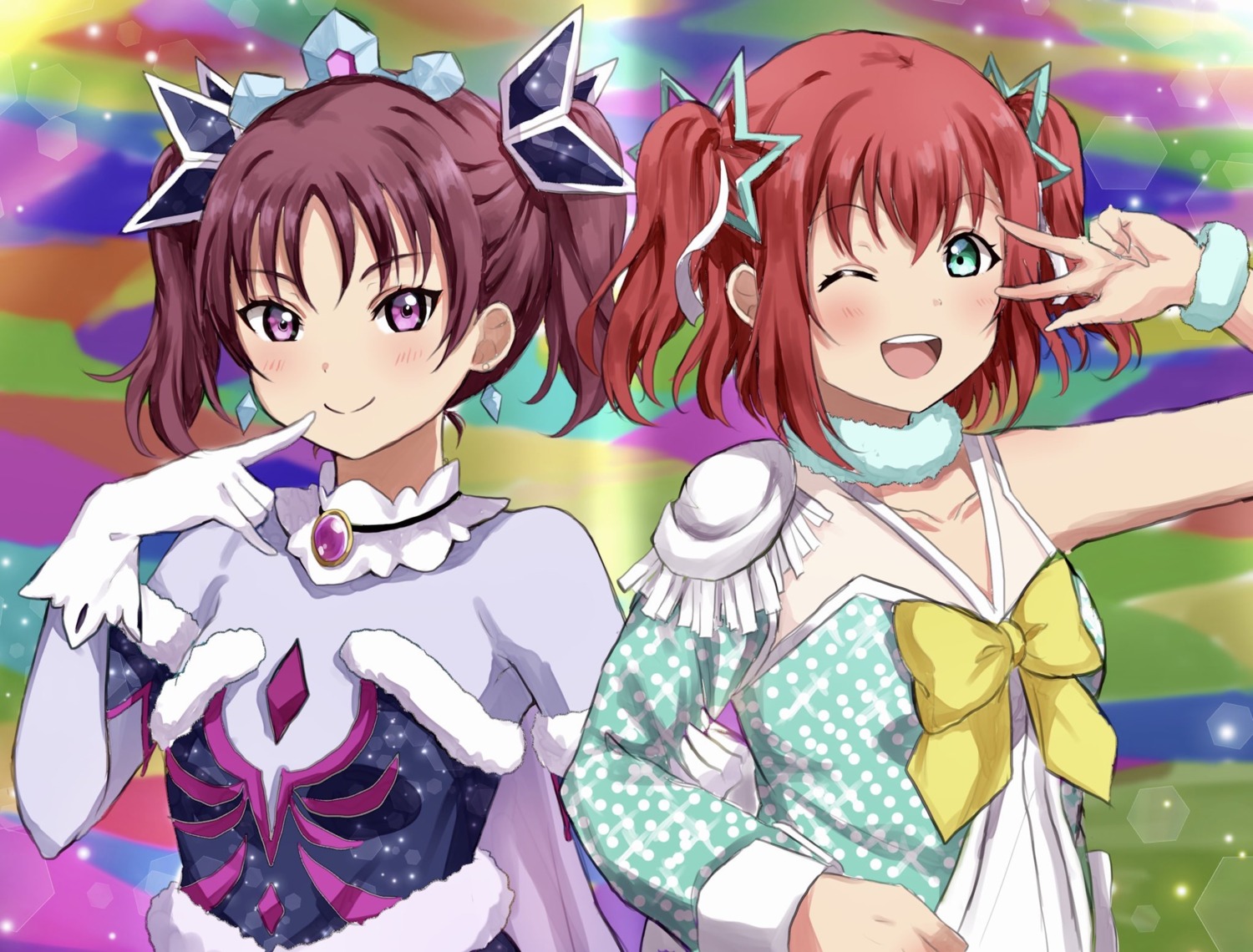 kazuno_ria, kurosawa_ruby, love_live!_(series), love_live!_sunshine!!, mia