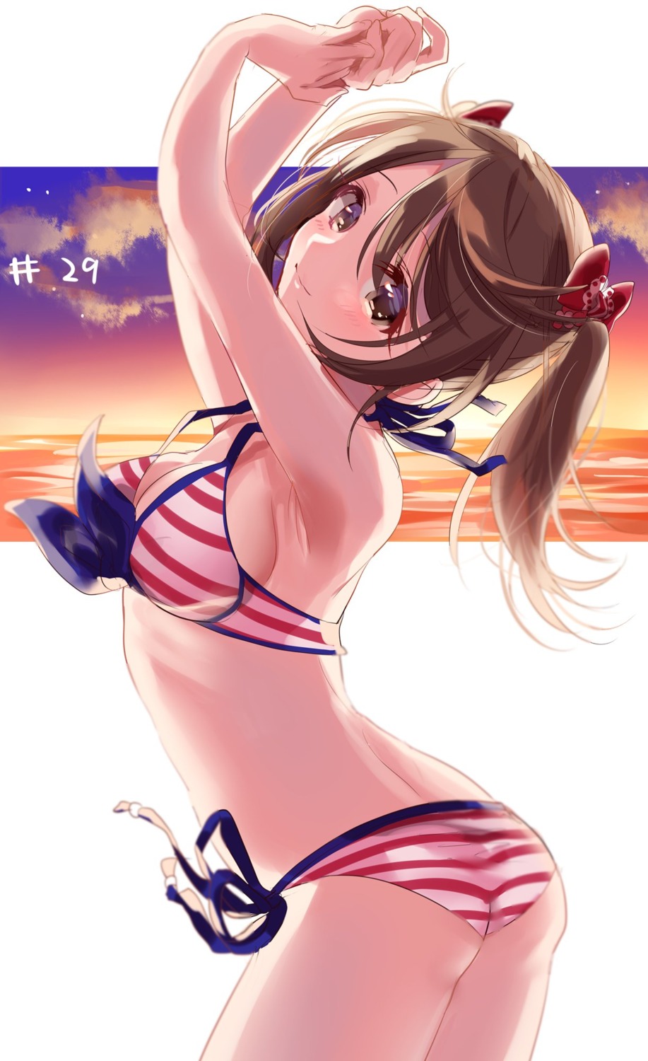 ass, bikini, cleavage, imai_kana, maiko_(macaroni), swimsuits, the_idolm@ster, the_idolm@ster_cinderella_girls, the_idolm@ster_cinderella_girls_starlight_stage
