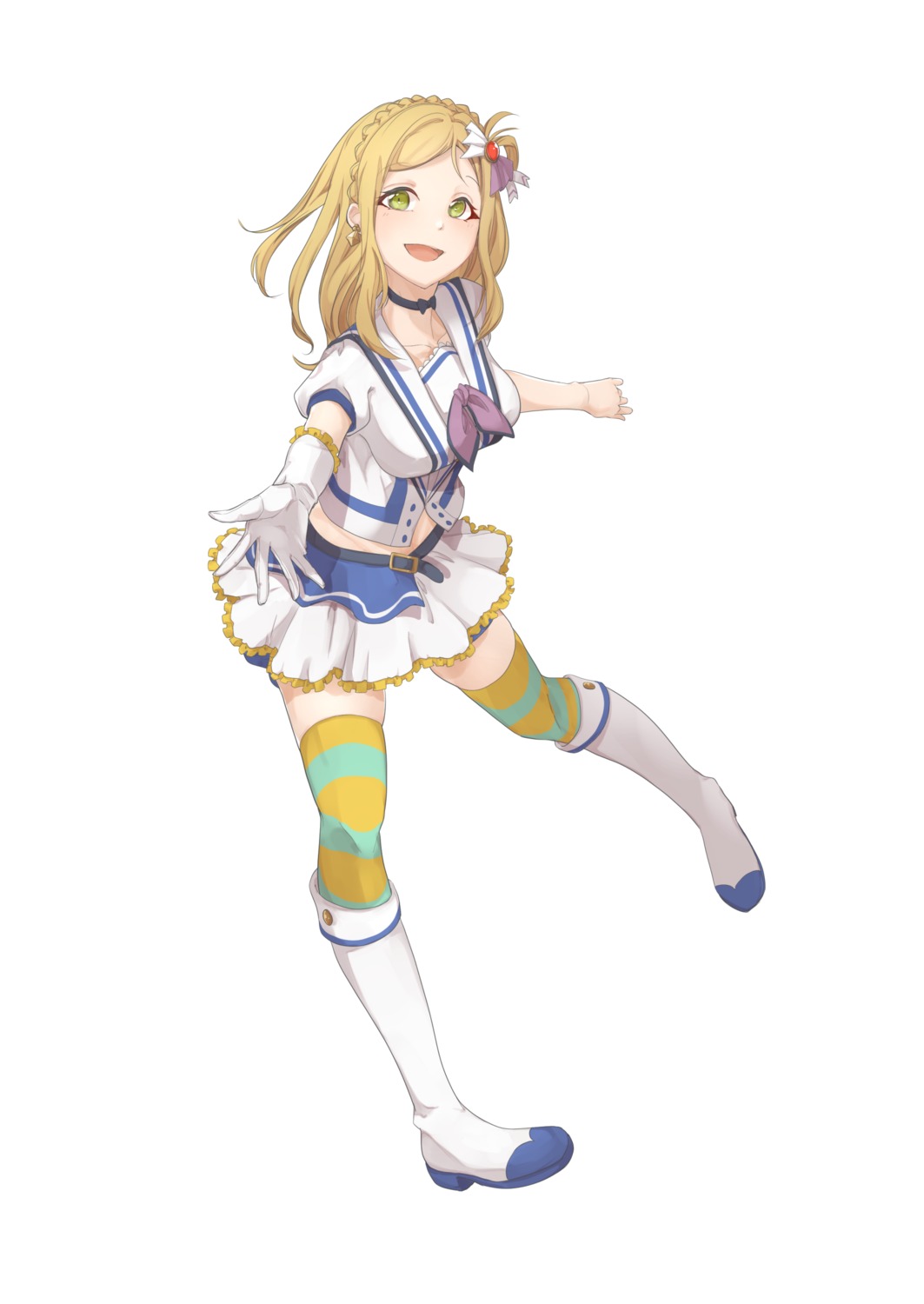 heels, komiyama_(user_ycnc3474), love_live!_(series), love_live!_sunshine!!, ohara_mari, thighhighs