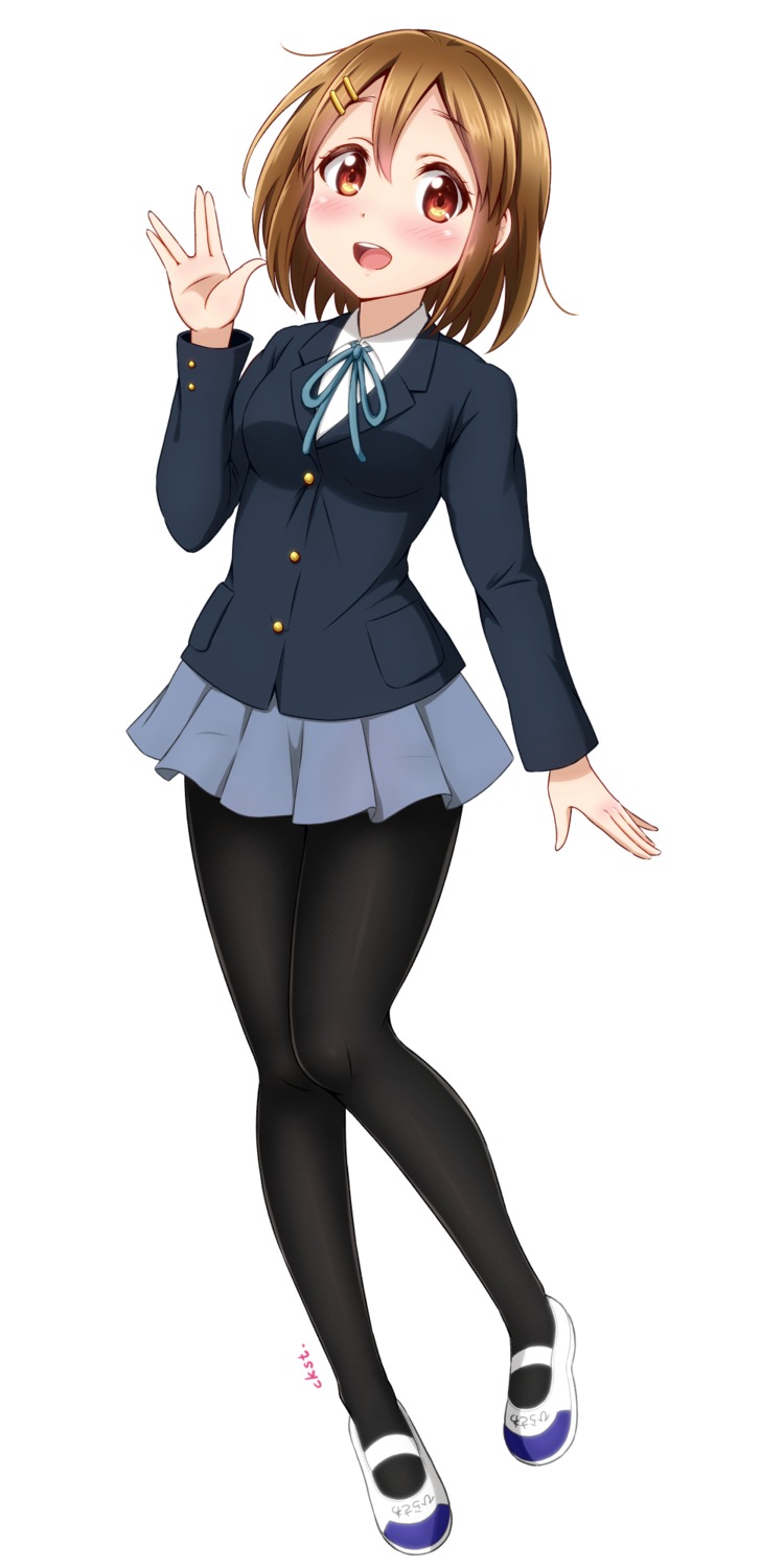 ckst, hirasawa_yui, k-on!, pantyhose, seifuku