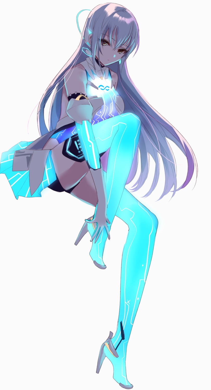 armor, bikini, cleavage, heels, misumi, swimsuits, takamine_noa, the_idolm@ster, the_idolm@ster_cinderella_girls, thighhighs