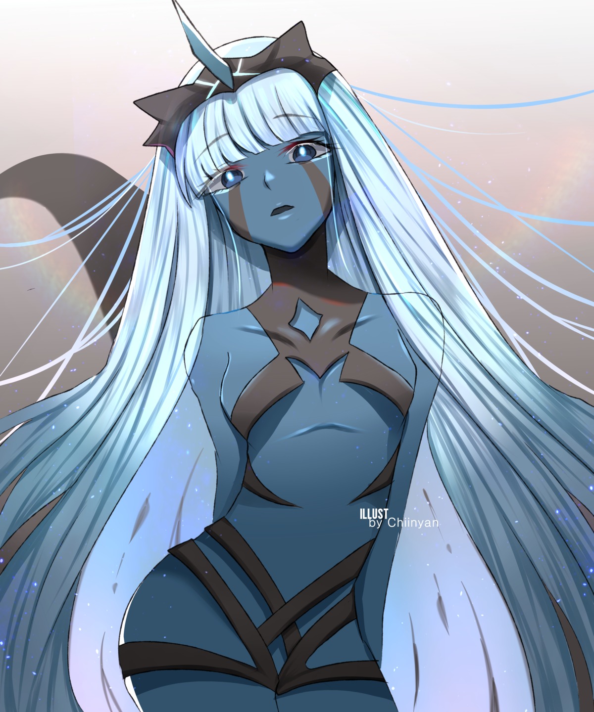 chiinyan, code_001, darling_in_the_franxx, horns, no_bra