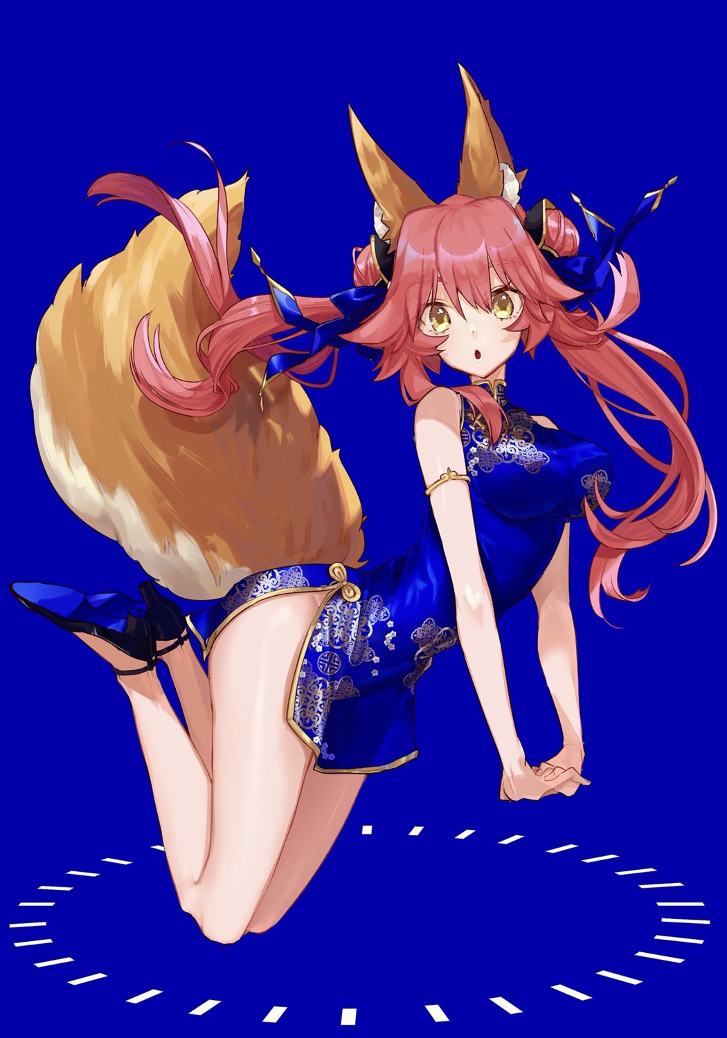 animal_ears, chinadress, fate/extra, fate/grand_order, fate/stay_night, heels, hino_hinako, tail