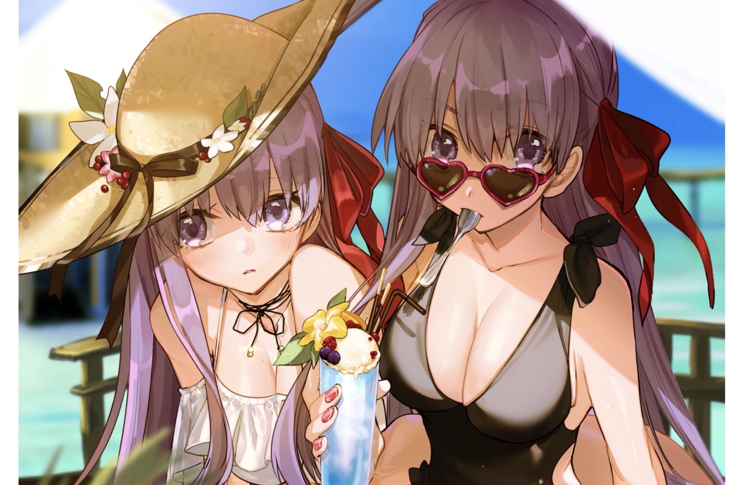 bb_(fate), cleavage, fate/extra, fate/extra_ccc, fate/grand_order, fate/stay_night, hino_hinako, matou_sakura