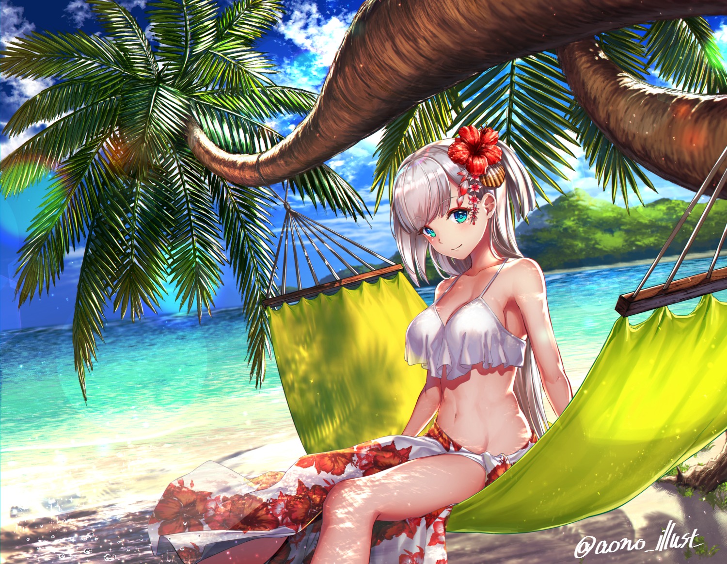 aono_meri, azur_lane, bikini, cleavage, shoukaku_(azur_lane), swimsuits
