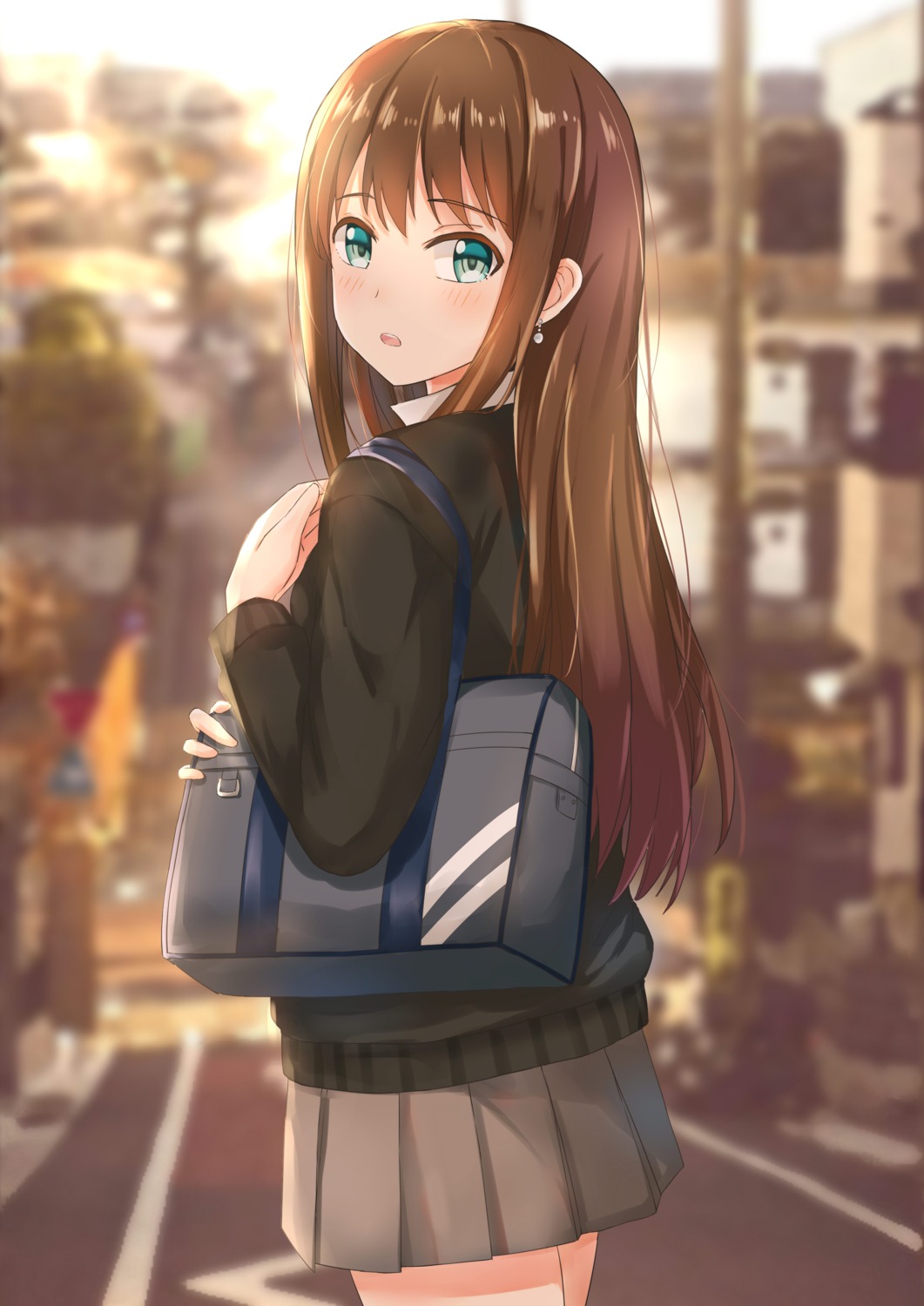 koi0806, seifuku, shibuya_rin, sweater, the_idolm@ster, the_idolm@ster_cinderella_girls