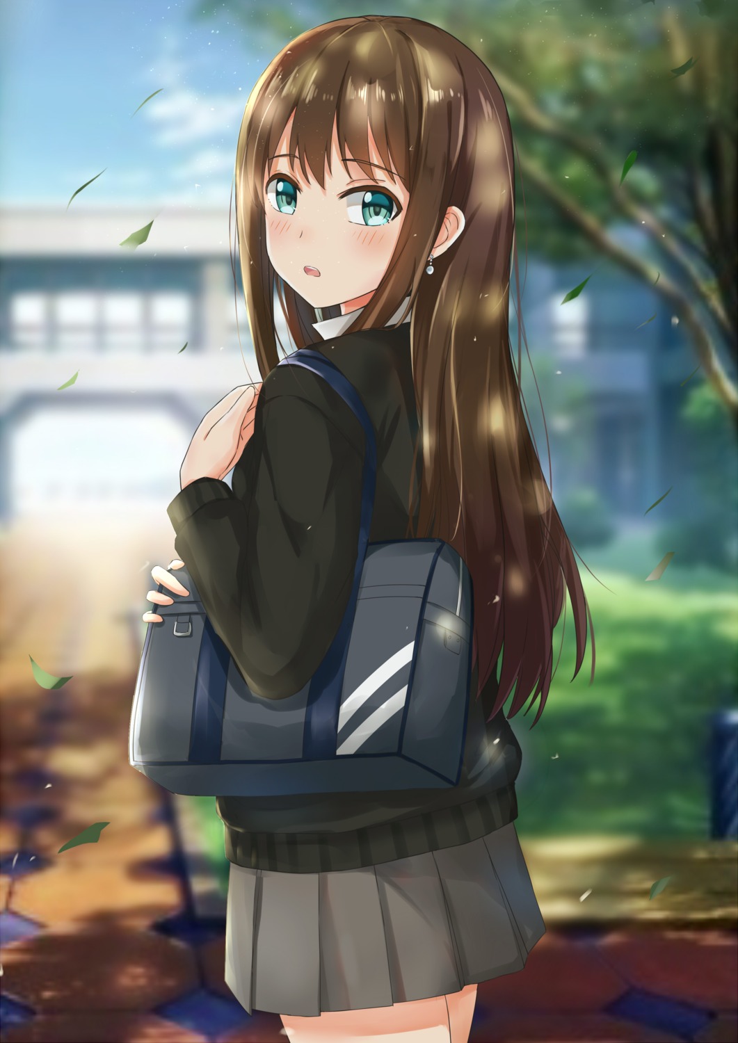 koi0806, seifuku, shibuya_rin, sweater, the_idolm@ster, the_idolm@ster_cinderella_girls