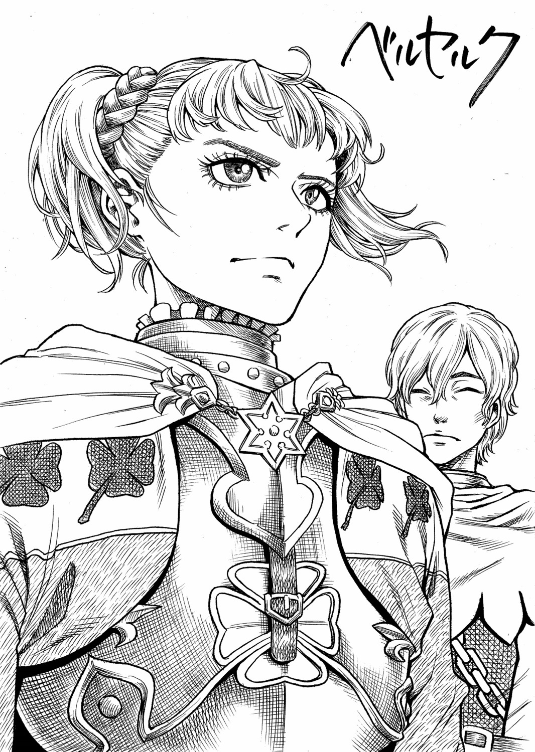 armor, berserk, monochrome, takayama_akira