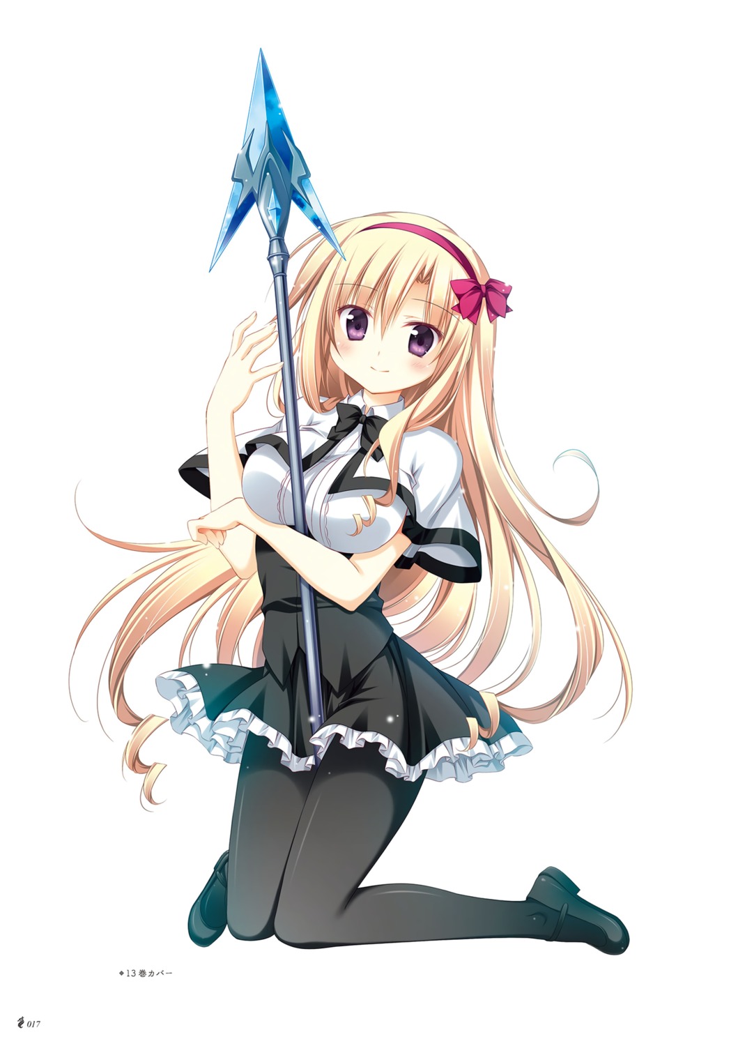juuoumujin_no_fafnir, korie_riko, lisa_highwalker, pantyhose, seifuku, weapon