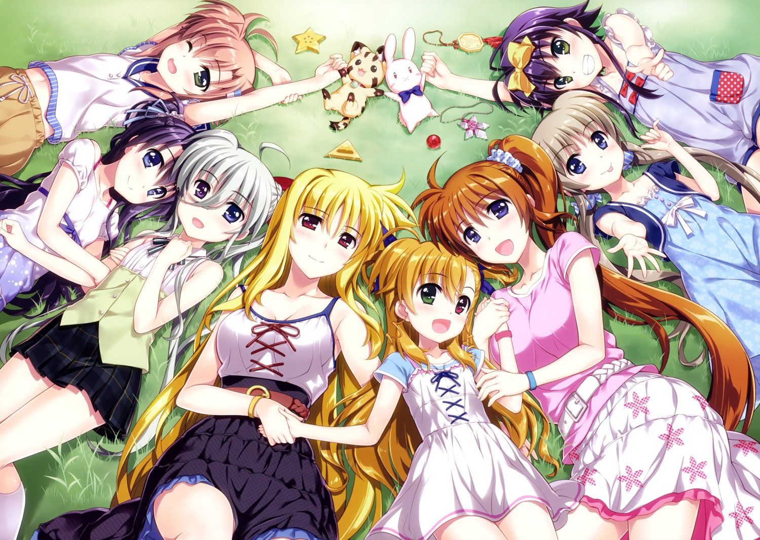 asteion, cleavage, corona_timir, dress, einhart_stratos, fate_testarossa, fujima_takuya, heterochromia