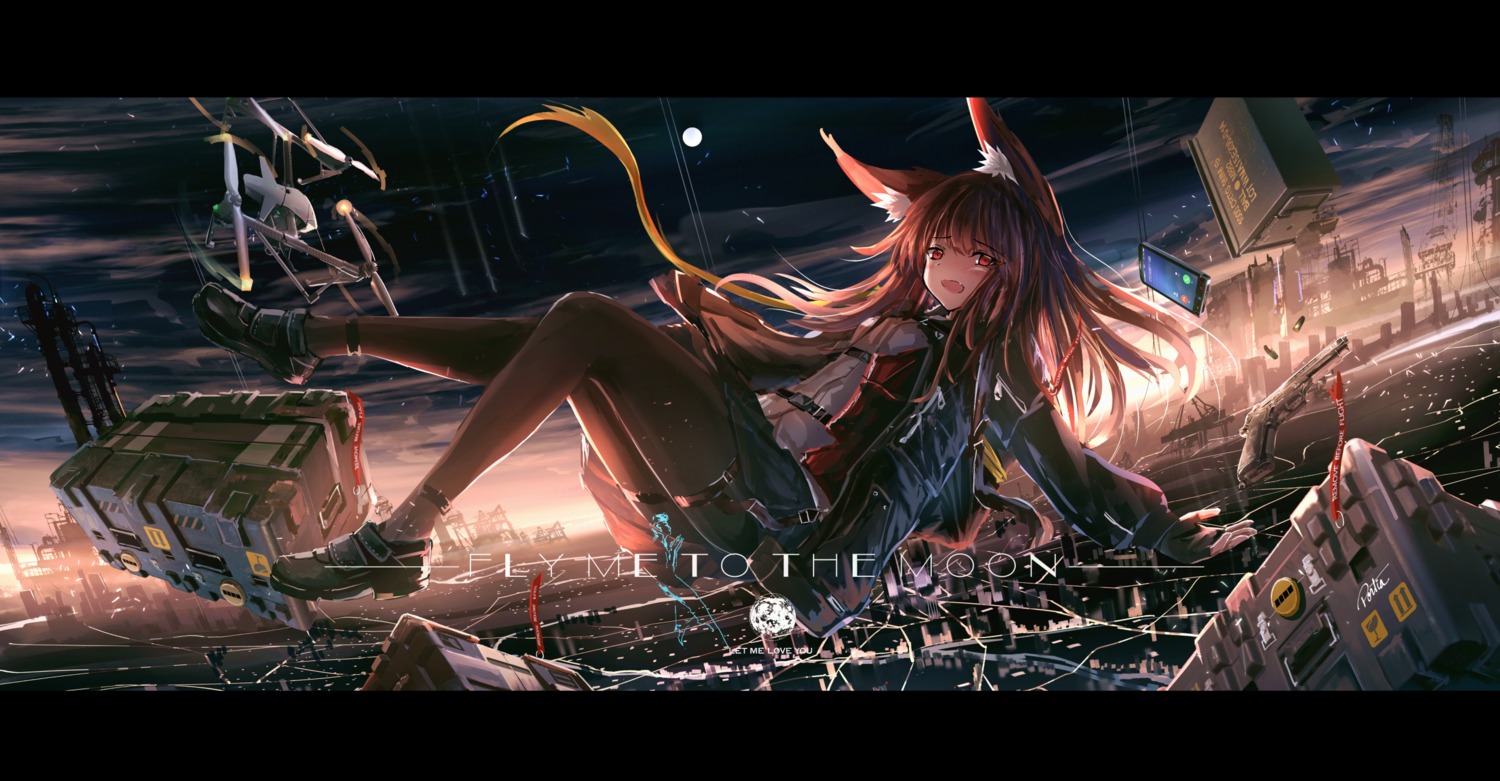 animal_ears, hagurumadaze, kitsune, pantyhose