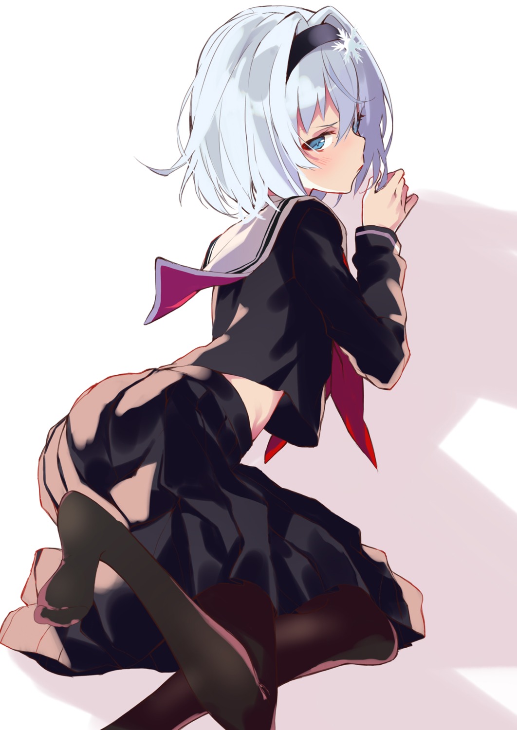 feet, itsui, pantyhose, ryuuou_no_oshigoto!, seifuku, sora_ginko