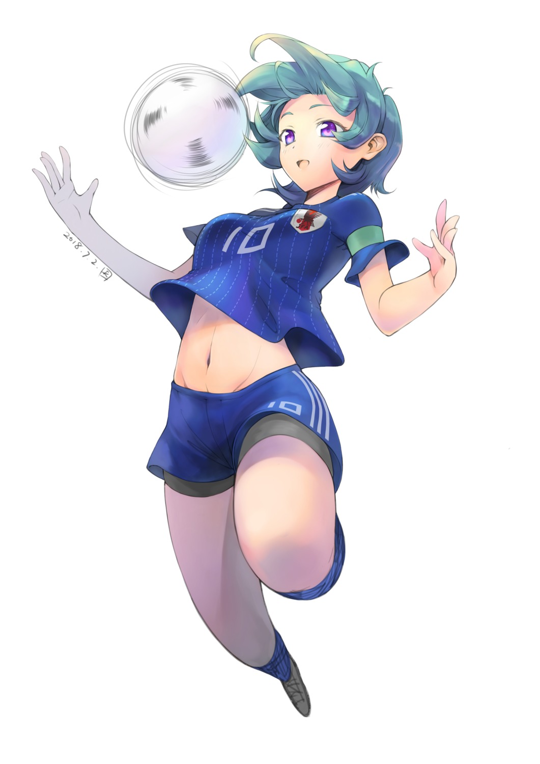 shiroh46, shirt_lift, soccer, uniform