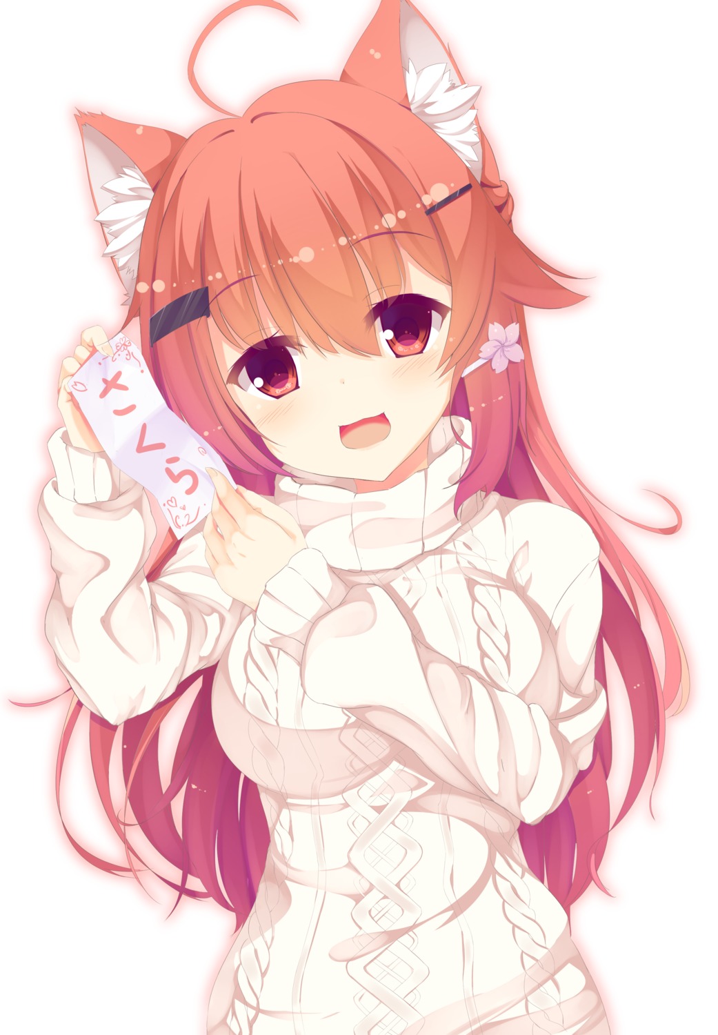animal_ears, nekomimi, segaxtu, sweater