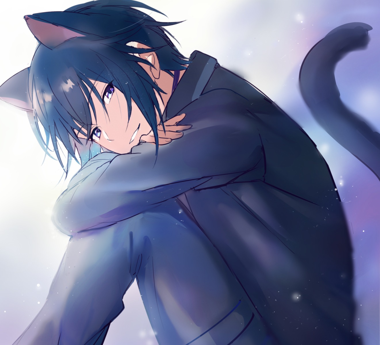animal_ears, male, nekomimi, shirakawa_(artist), shugo_chara!, tail, tsukiyomi_ikuto